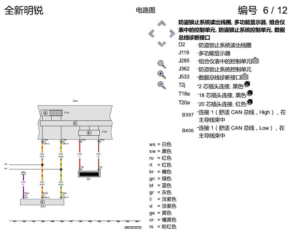 斯柯达明锐 MQB 进入及启动许可 电路图