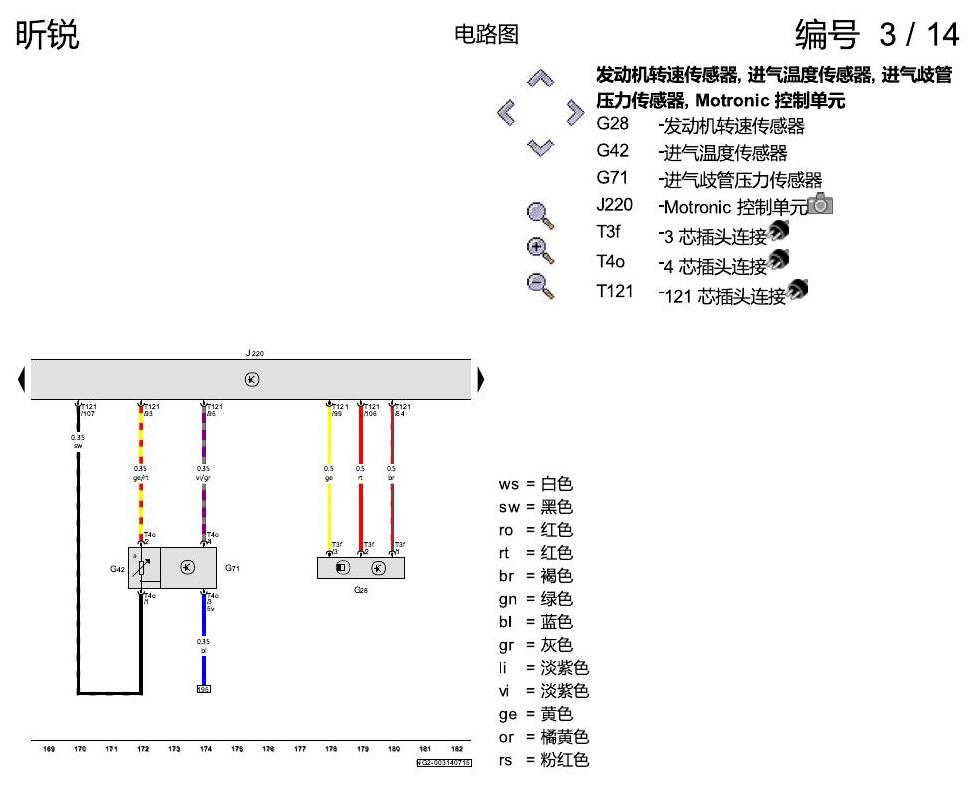 斯柯达昕锐 1.4 升汽油发动机 , CKA,CKAA 电路图