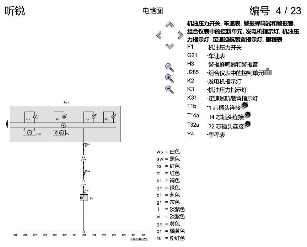 斯柯达昕锐 1.6 升汽油发动机 , CPD,CPDA 电路图