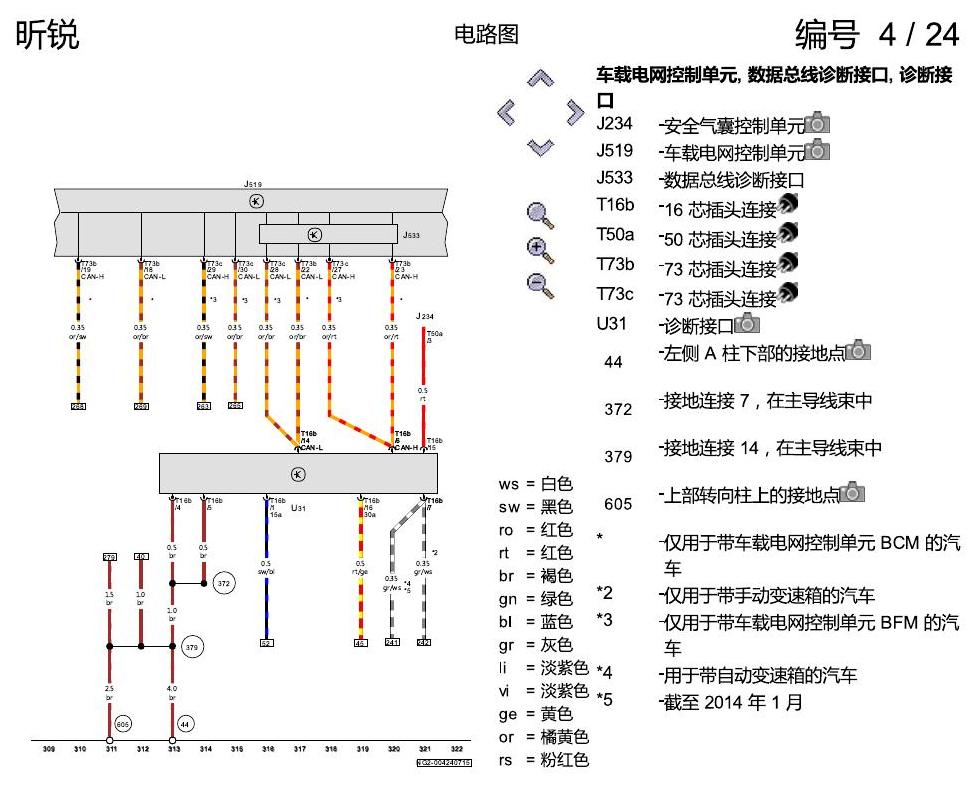 斯柯达昕锐 1.6 升汽油发动机 , CPD,CPDA 电路图