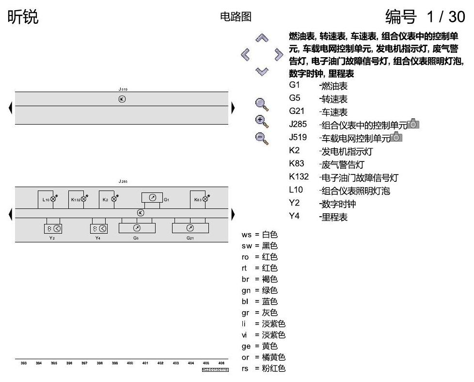 斯柯达昕锐 基本装备 电路图