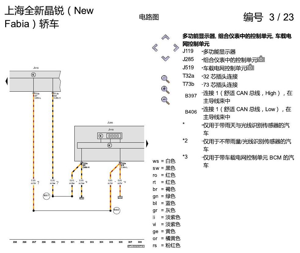 斯柯达晶锐 16后 1.4 升汽油发动机 , DAHA 电路图