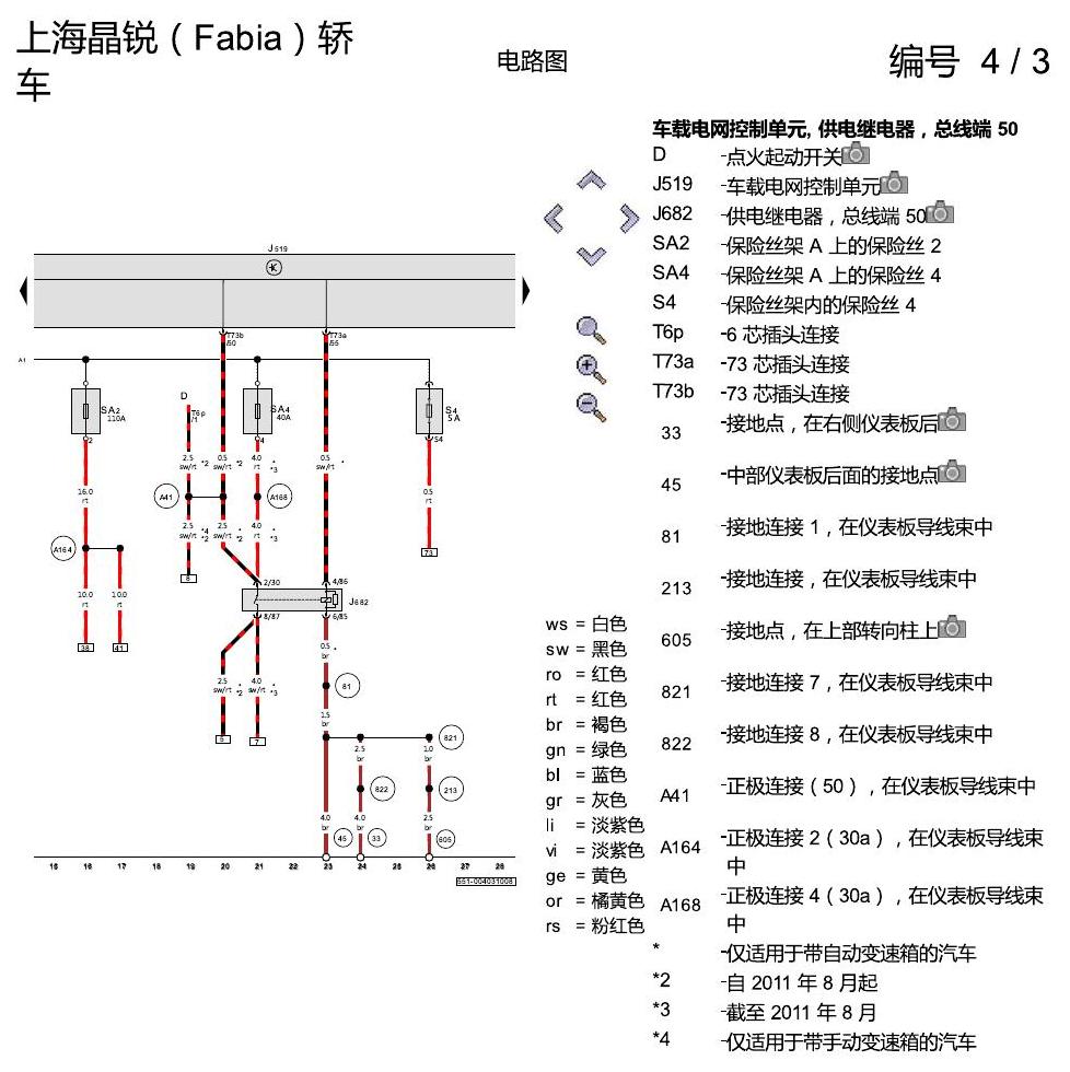斯柯达晶锐16前 1.4 升汽油发动机 , CDDA,CLPA 电路图