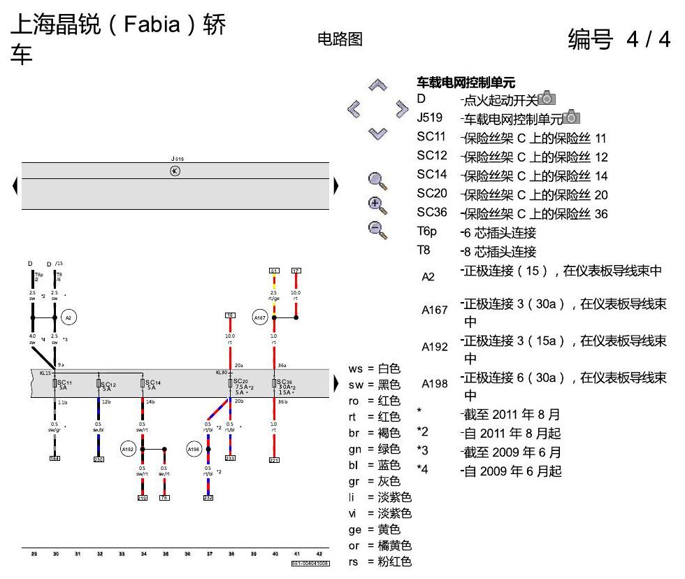 斯柯达晶锐16前 1.4 升汽油发动机 , CDDA,CLPA 电路图