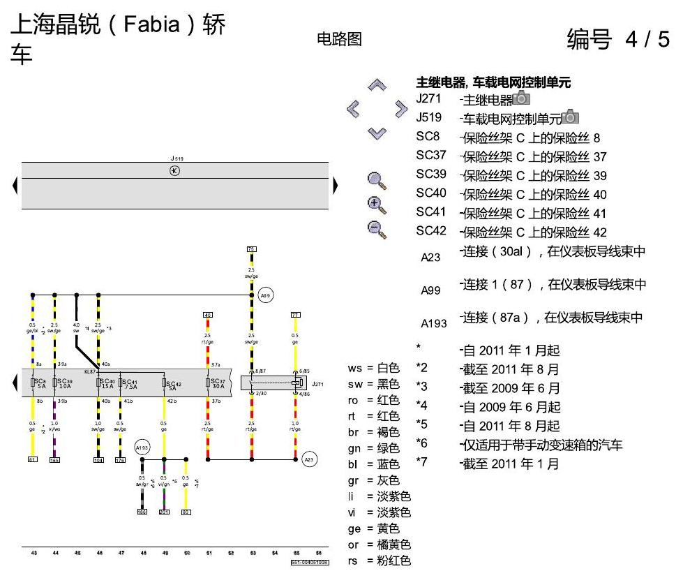 斯柯达晶锐16前 1.4 升汽油发动机 , CDDA,CLPA 电路图