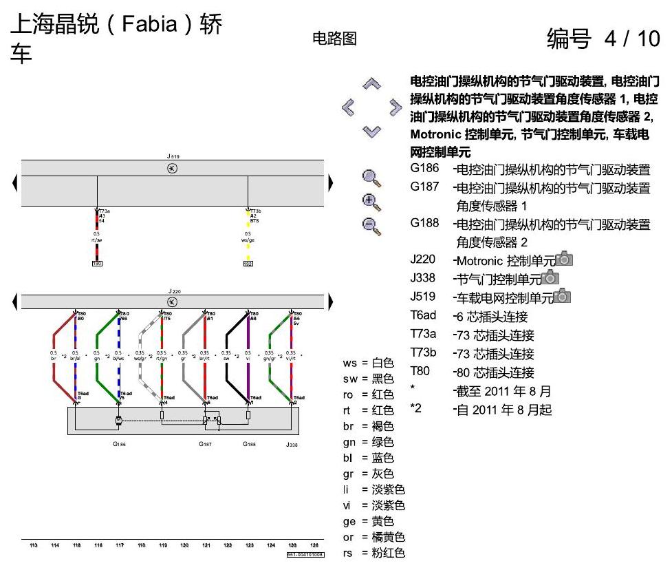 斯柯达晶锐16前 1.4 升汽油发动机 , CDDA,CLPA 电路图