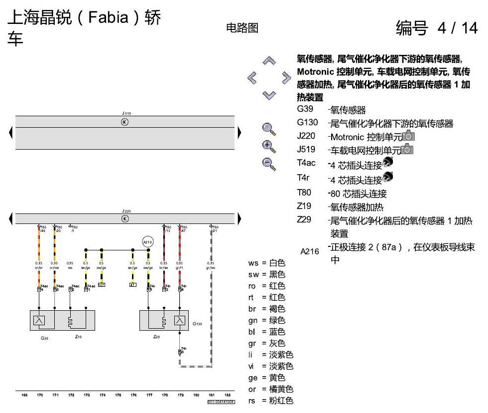 斯柯达晶锐16前 1.4 升汽油发动机 , CDDA,CLPA 电路图
