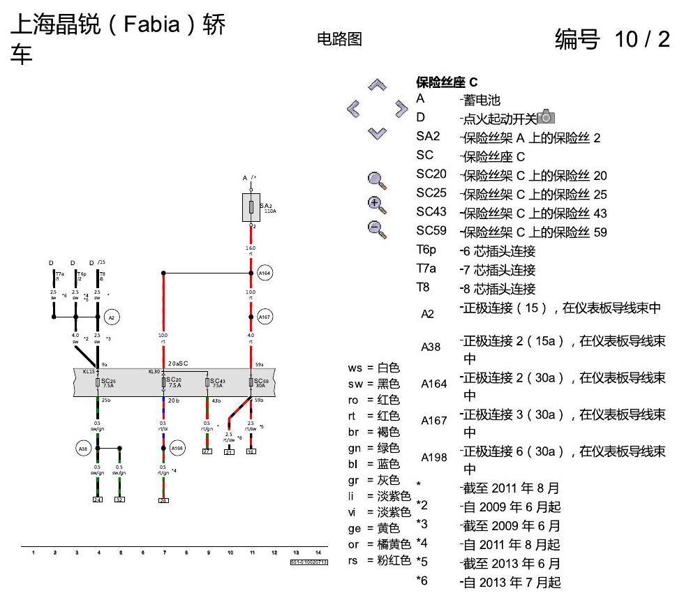 斯柯达晶锐16前 Climatic 空调 电路图