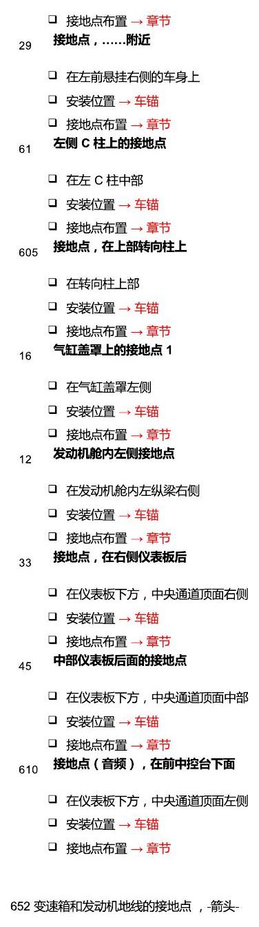 斯柯达晶锐16前 安装位置 接地点 电路图