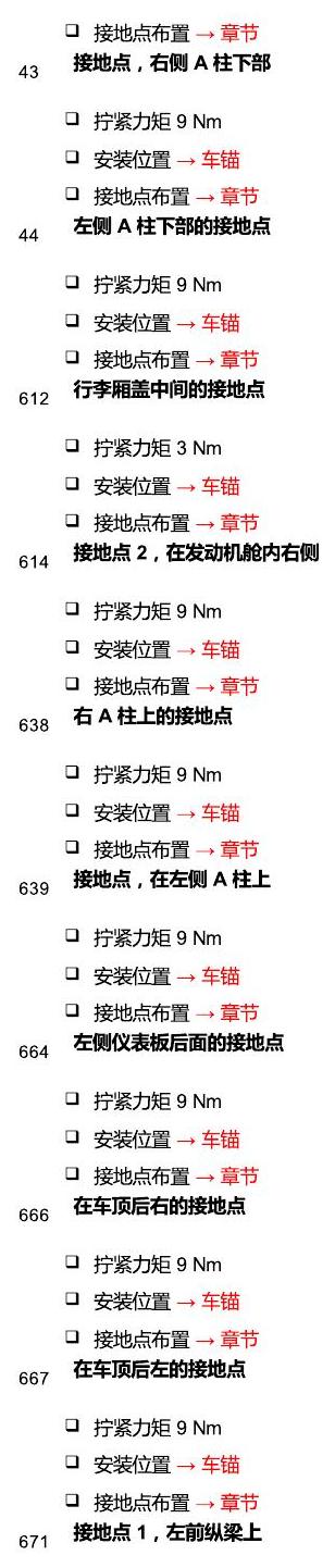 斯柯达柯珞克 接地 电路图