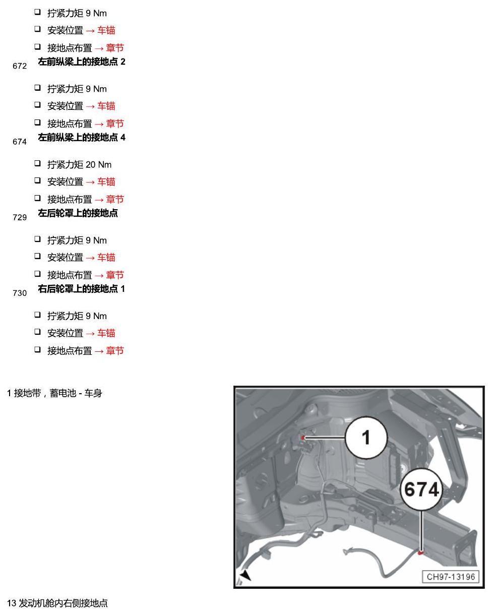 斯柯达柯珞克 接地 电路图