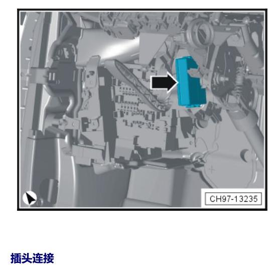 斯柯达柯珞克 汽车中部的控制单元 电路图