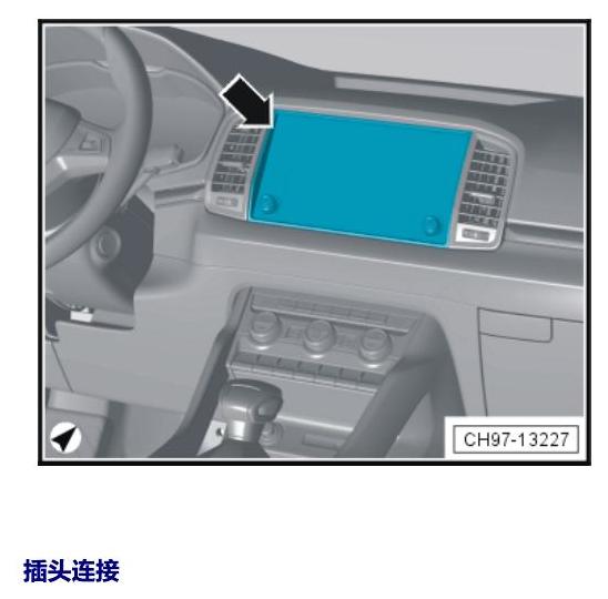 斯柯达柯珞克 汽车中部的控制单元 电路图