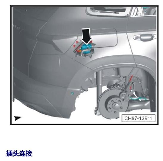 斯柯达柯珞克 汽车后部的控制单元 电路图
