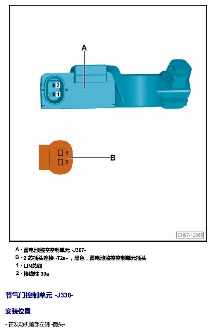 斯柯达柯米克 汽车前部的控制单元 电路图