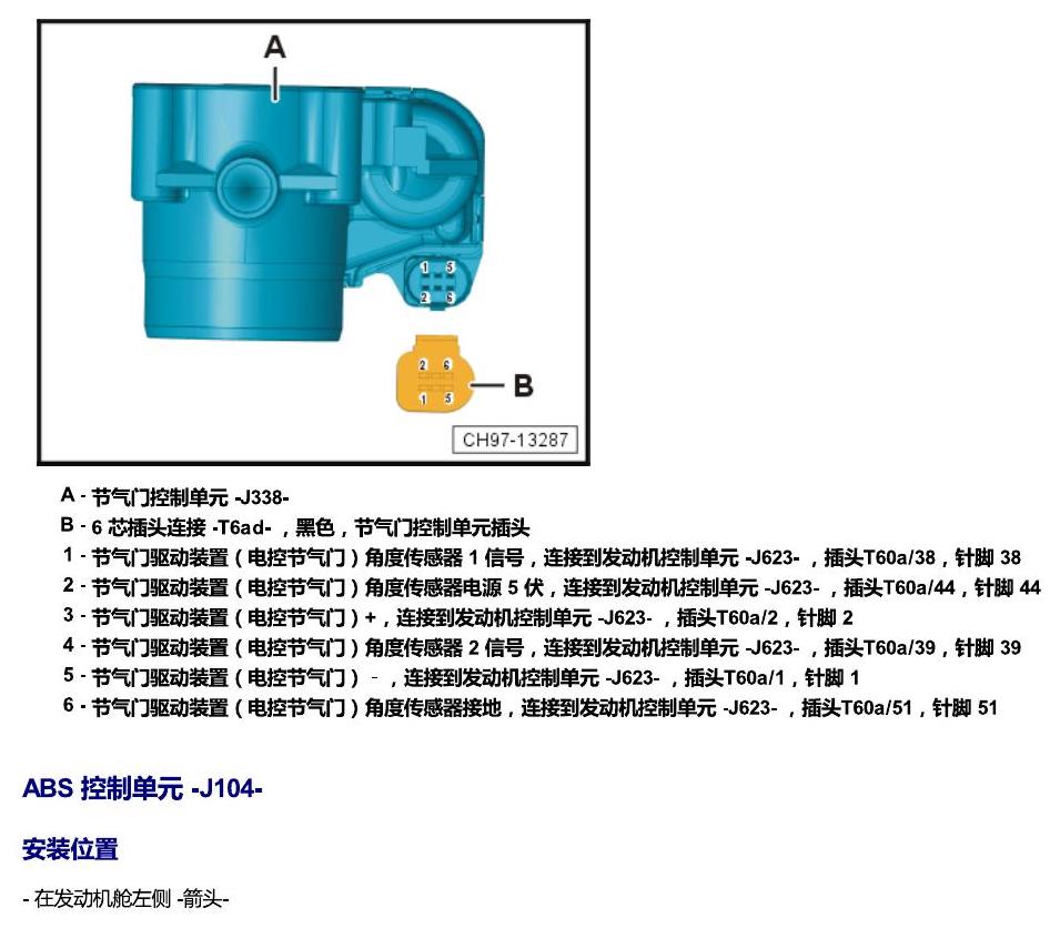 斯柯达柯米克 汽车前部的控制单元 电路图