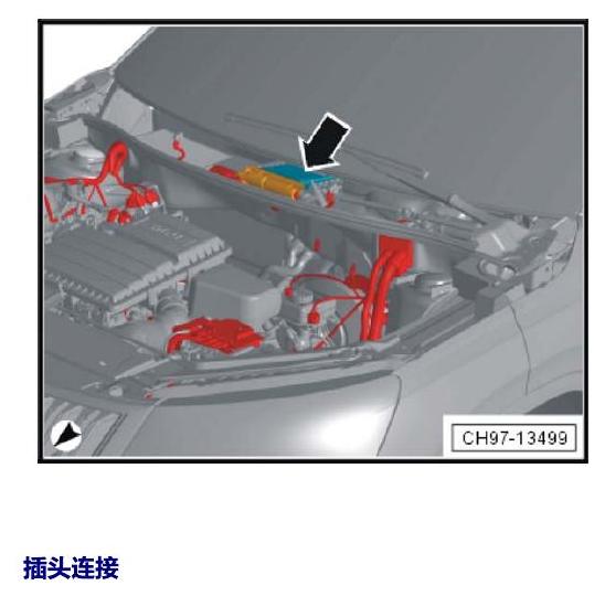 斯柯达柯米克 汽车前部的控制单元 电路图