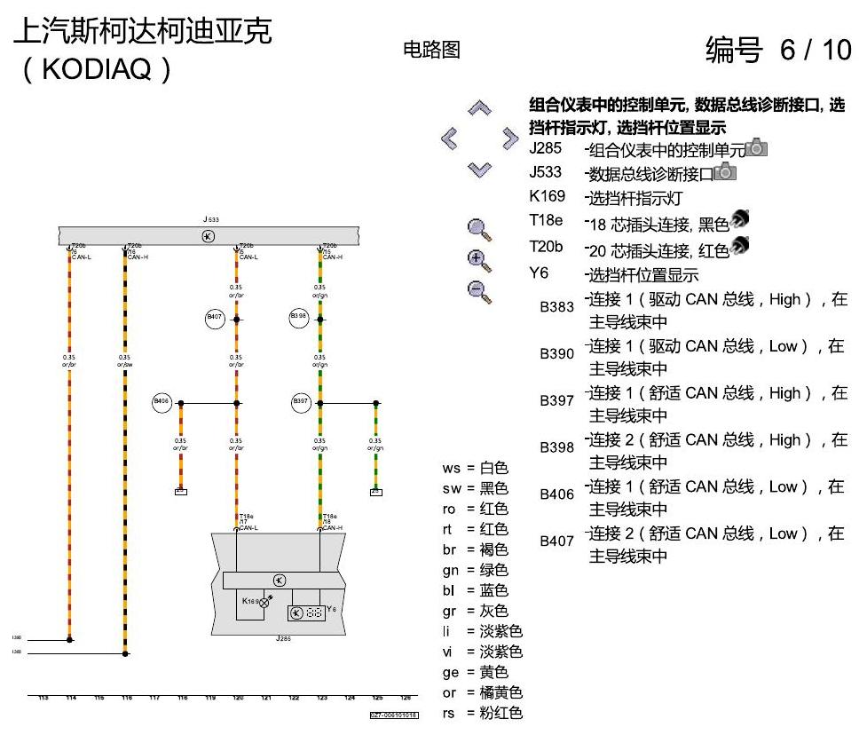 斯柯达科迪亚克 双离合器 DSG 电路图