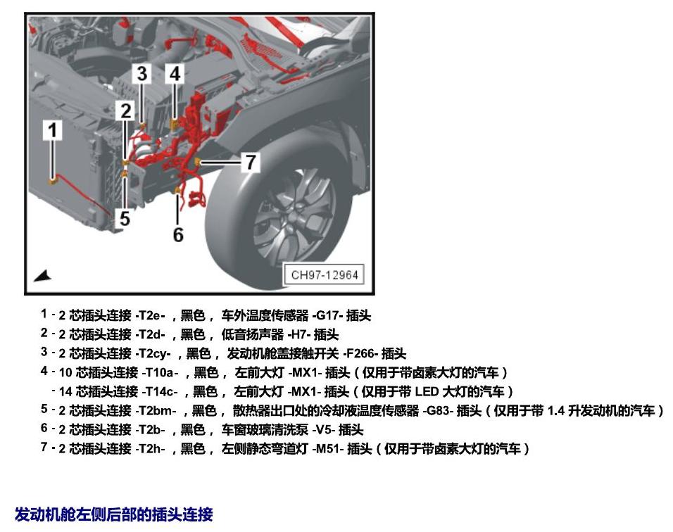 斯柯达科迪亚克 插头 电路图