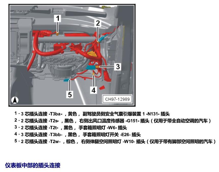 斯柯达科迪亚克 插头 电路图