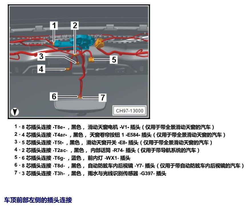 斯柯达科迪亚克 插头 电路图