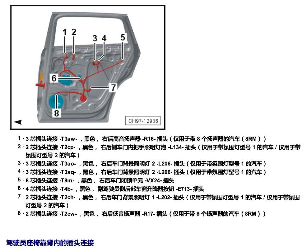 斯柯达科迪亚克 插头 电路图