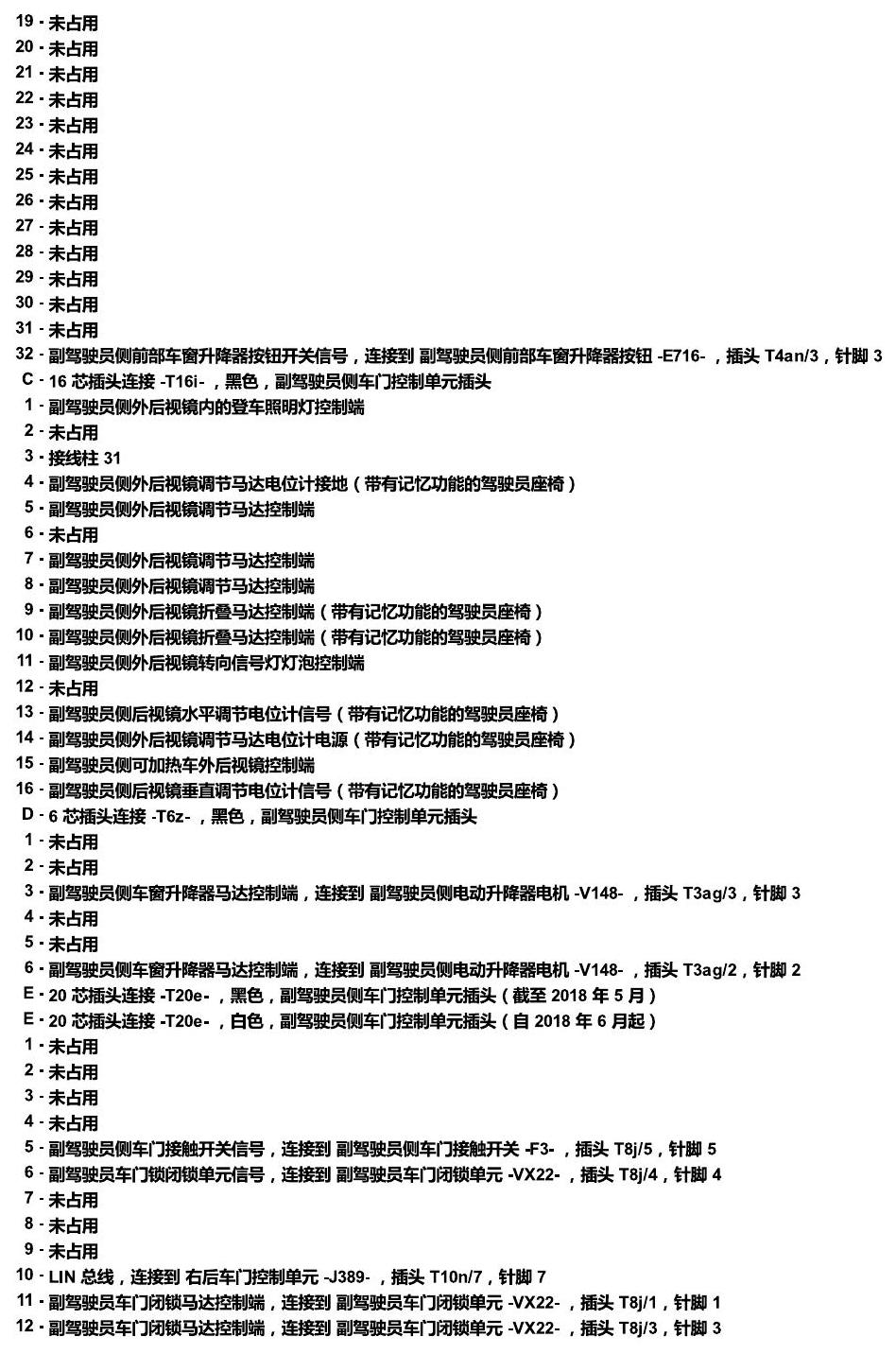 斯柯达科迪亚克 汽车中部的控制单元 电路图