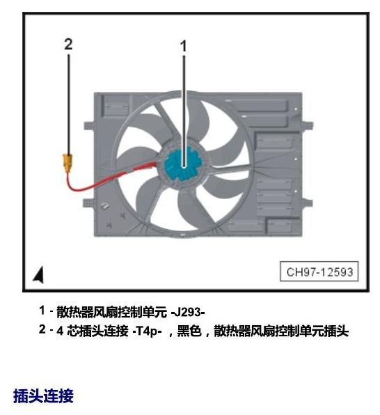 斯柯达科迪亚克 汽车前部的控制单元 电路图