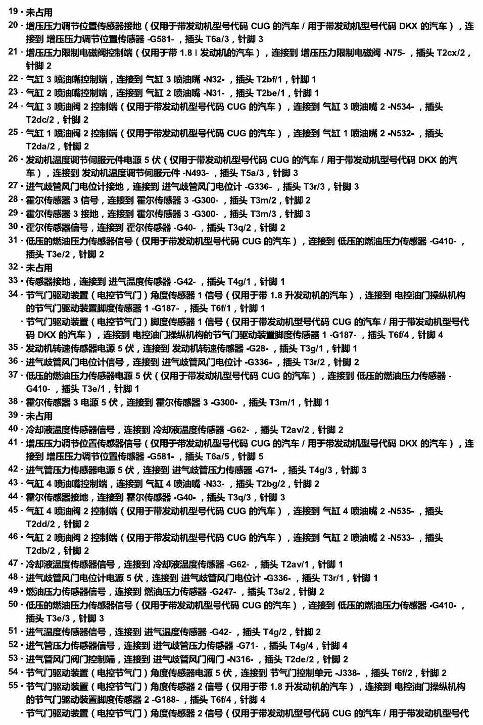斯柯达科迪亚克 汽车前部的控制单元 电路图