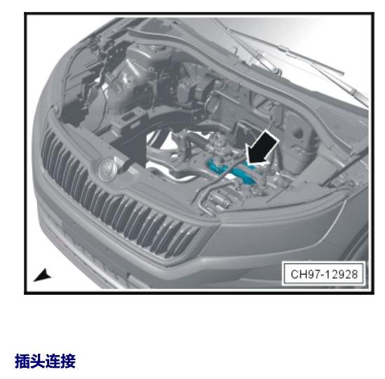 斯柯达科迪亚克 汽车前部的控制单元 电路图