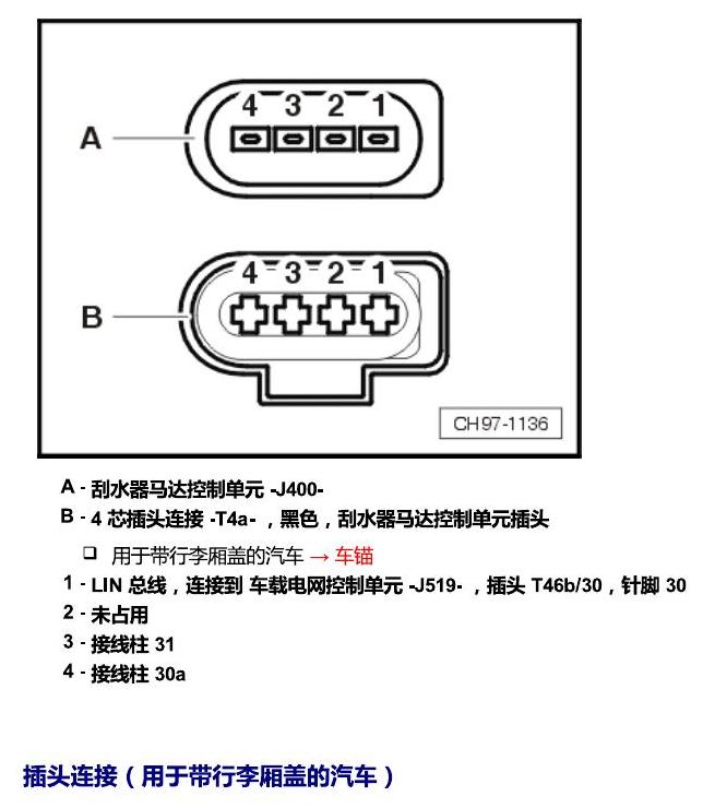 斯柯达科迪亚克 汽车前部的控制单元 电路图