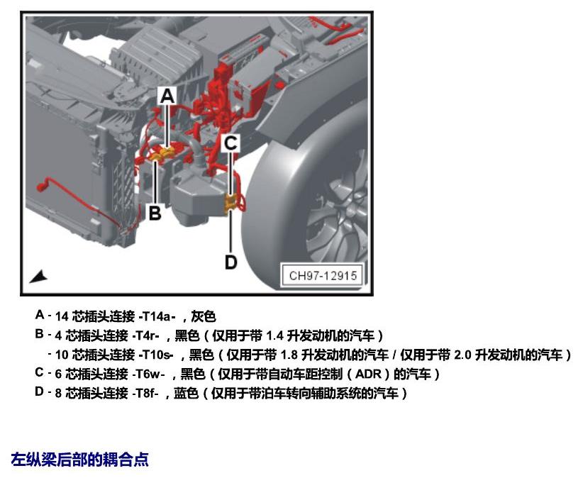 斯柯达科迪亚克 耦合点 电路图