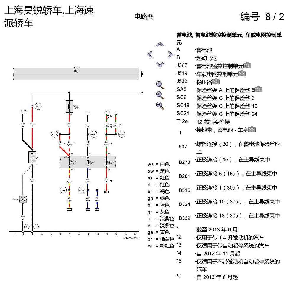 斯柯达速派 0AM 电路图