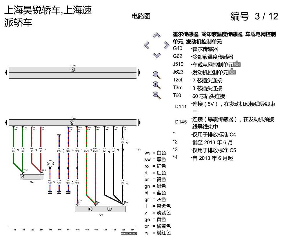 斯柯达速派 1.4 升汽油发动机 , CFBA 电路图