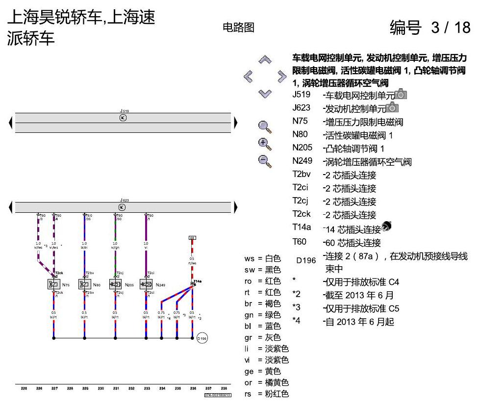 斯柯达速派 1.4 升汽油发动机 , CFBA 电路图