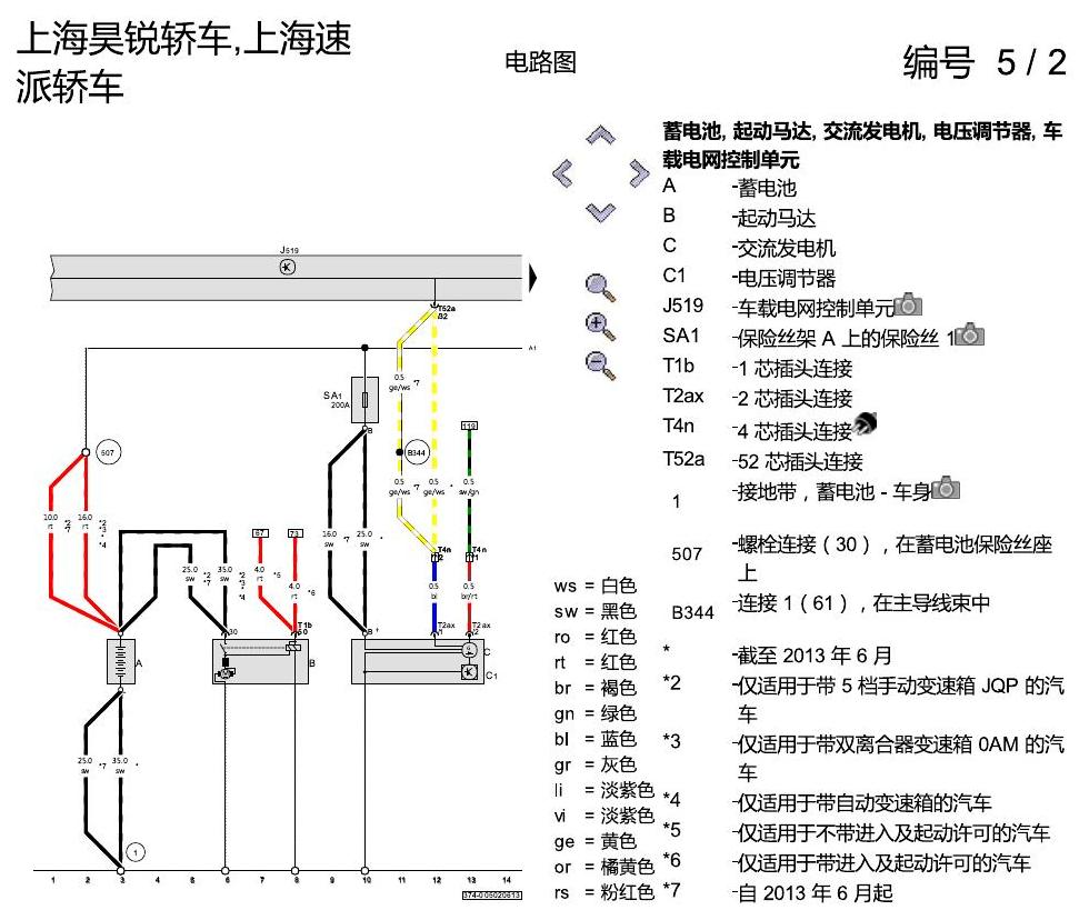 斯柯达速派 1.8 发动机 CEAA 电路图