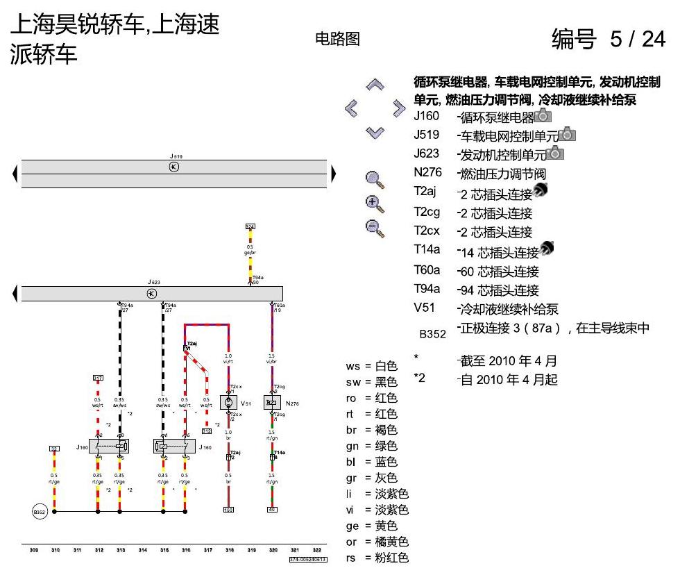 斯柯达速派 1.8 发动机 CEAA 电路图