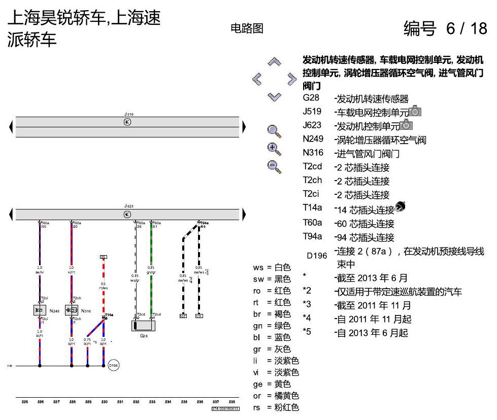 斯柯达速派 2.0 升汽油发动机 , CGMA 电路图