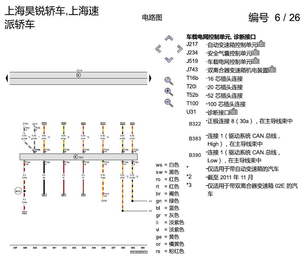斯柯达速派 2.0 升汽油发动机 , CGMA 电路图