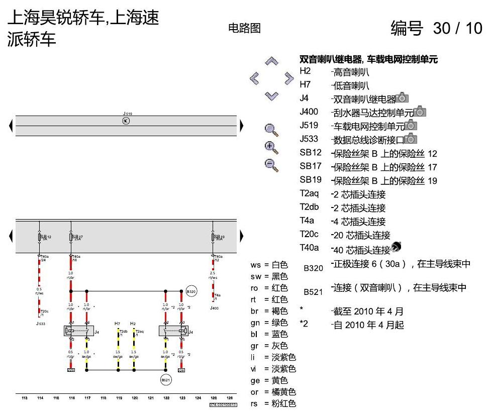 斯柯达速派 保险丝配置 电路图