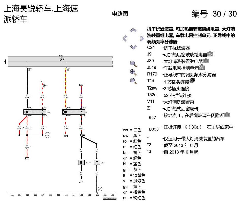 斯柯达速派 保险丝配置 电路图