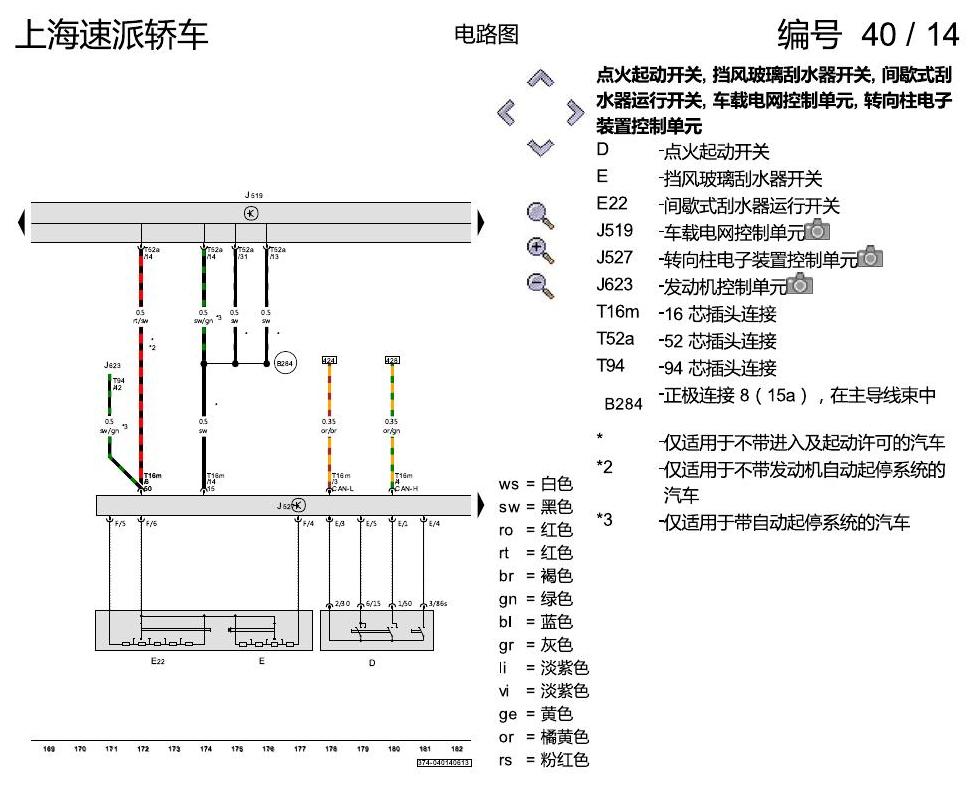 斯柯达速派 基本装备 电路图