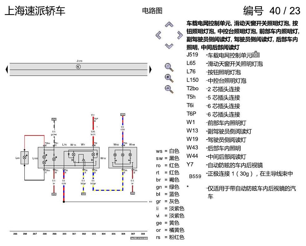 斯柯达速派 基本装备 电路图