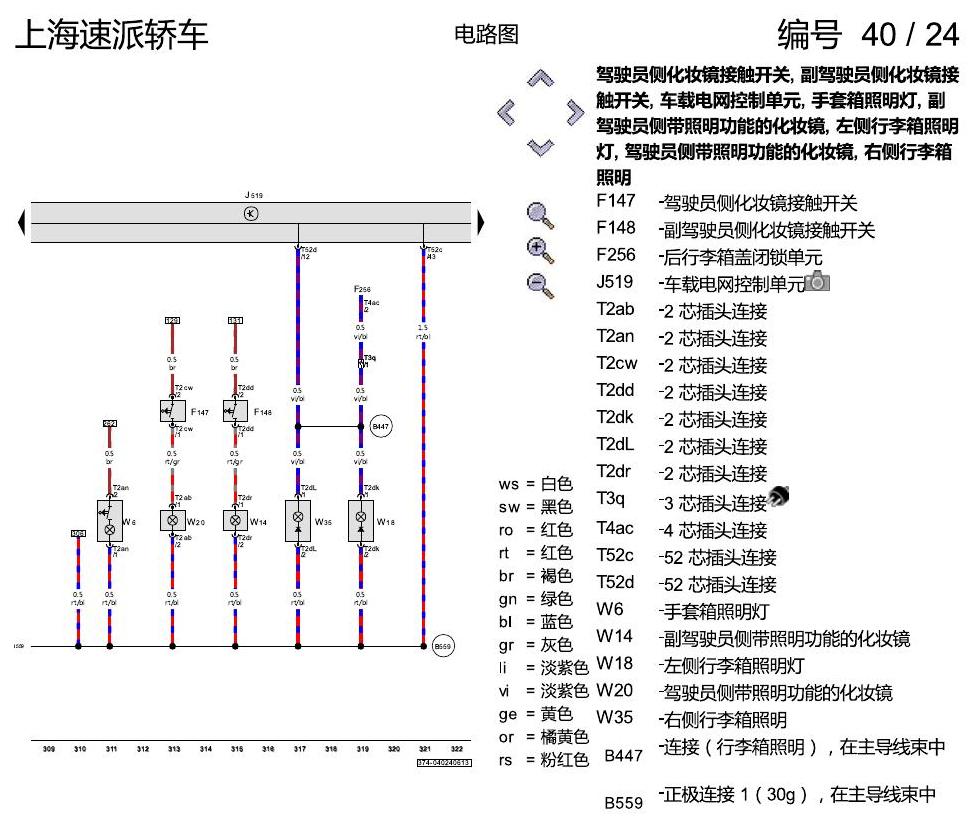 斯柯达速派 基本装备 电路图