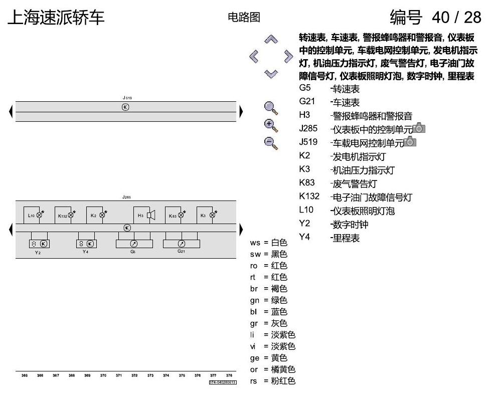斯柯达速派 基本装备 电路图