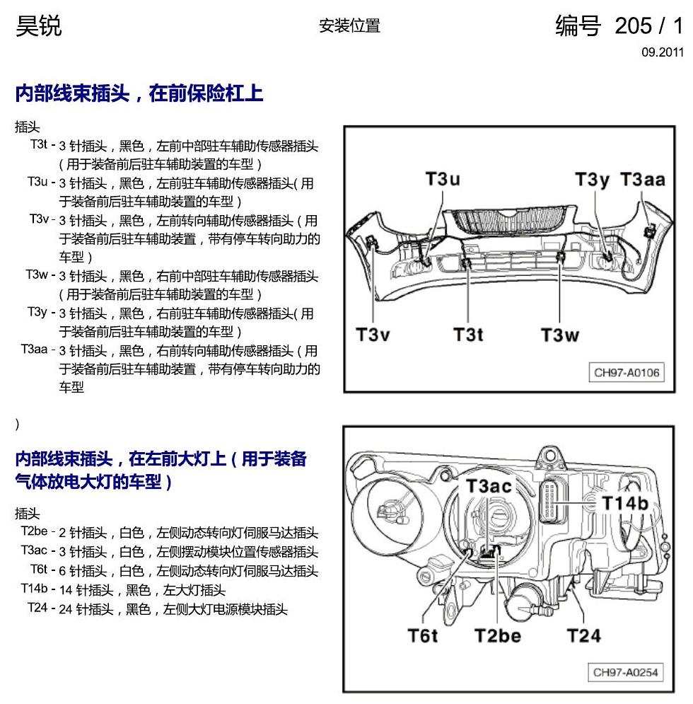 斯柯达速派 插头安装位置 电路图