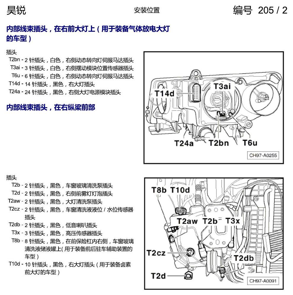 斯柯达速派 插头安装位置 电路图