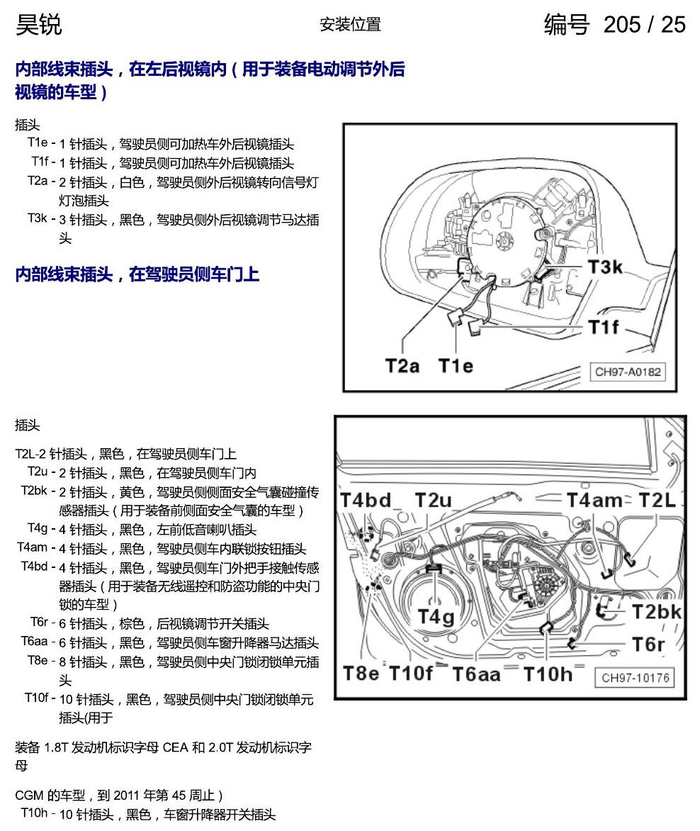 斯柯达速派 插头安装位置 电路图