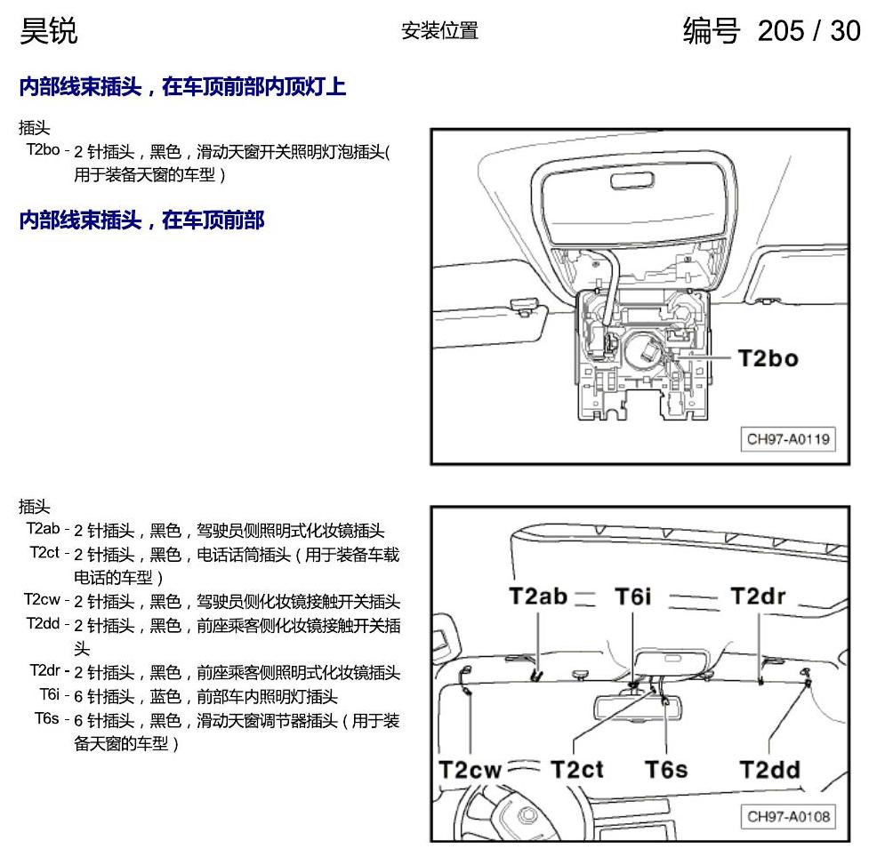 斯柯达速派 插头安装位置 电路图