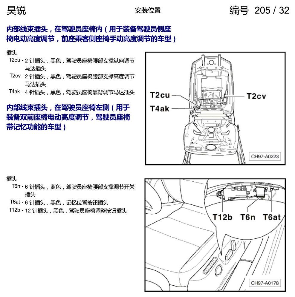 斯柯达速派 插头安装位置 电路图